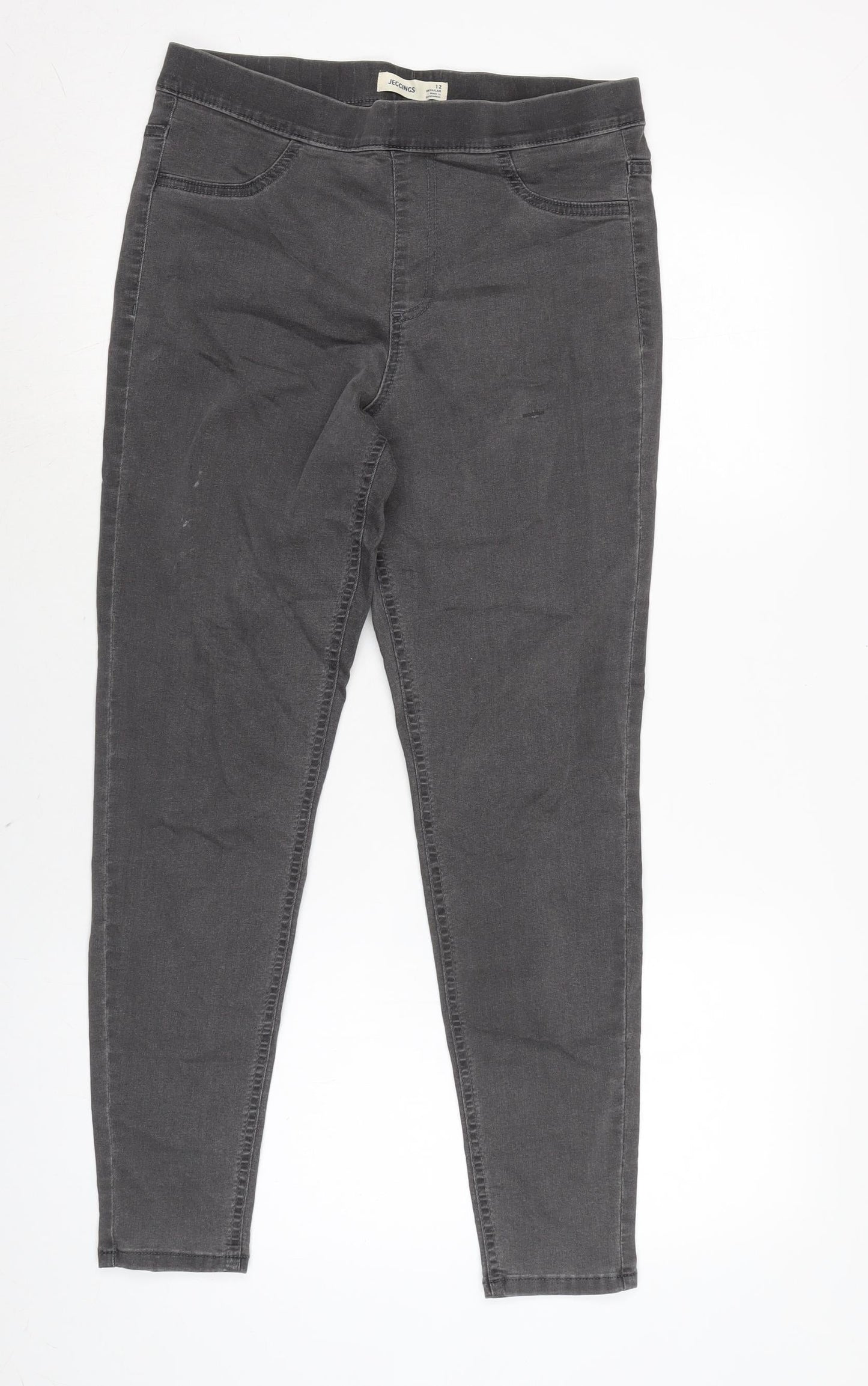 Womens UK Size 12 Marks and Spencer Regular Fit Jegging Grey Jeans