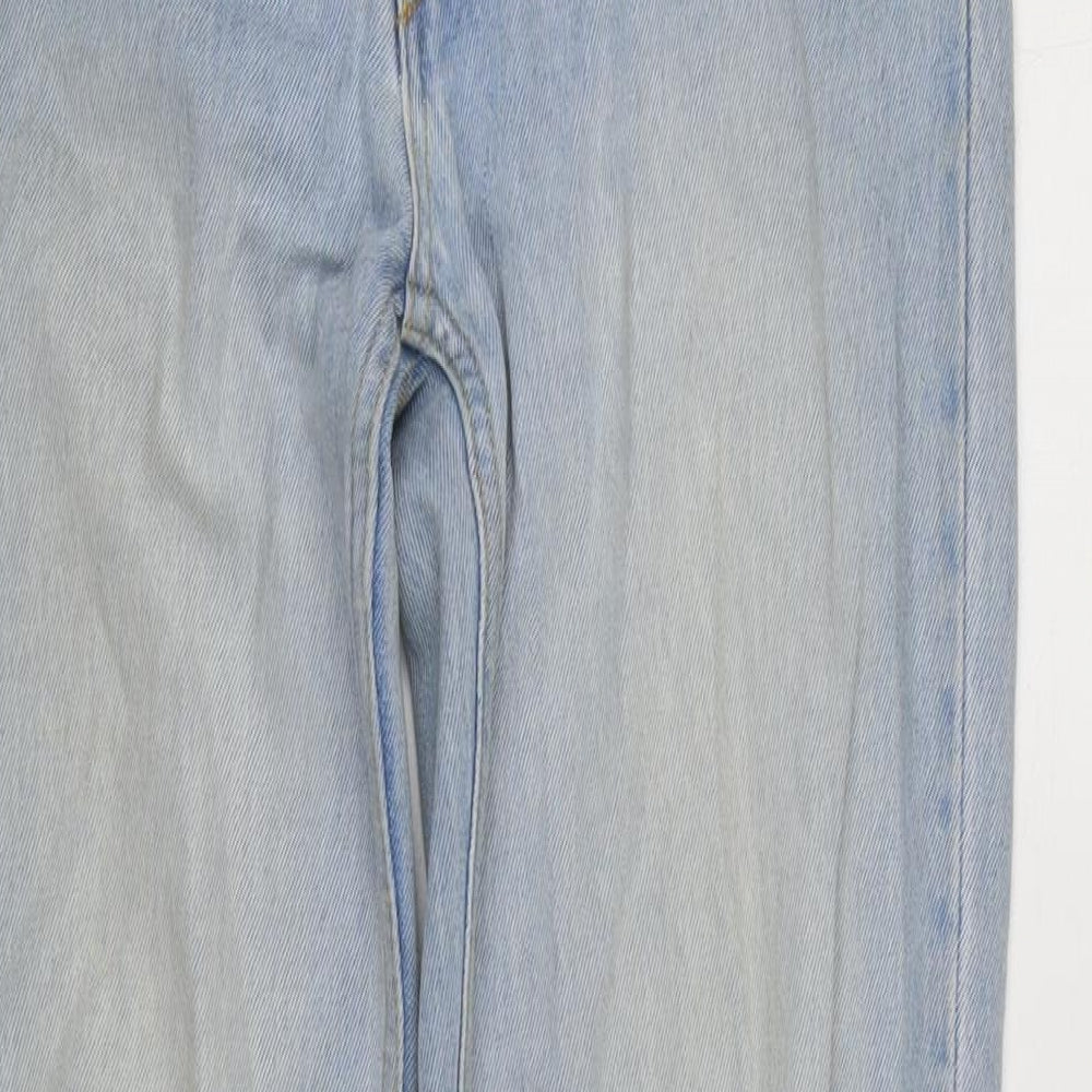 Womens UK Size 4 H&M Regular Fit Straight Blue Jeans