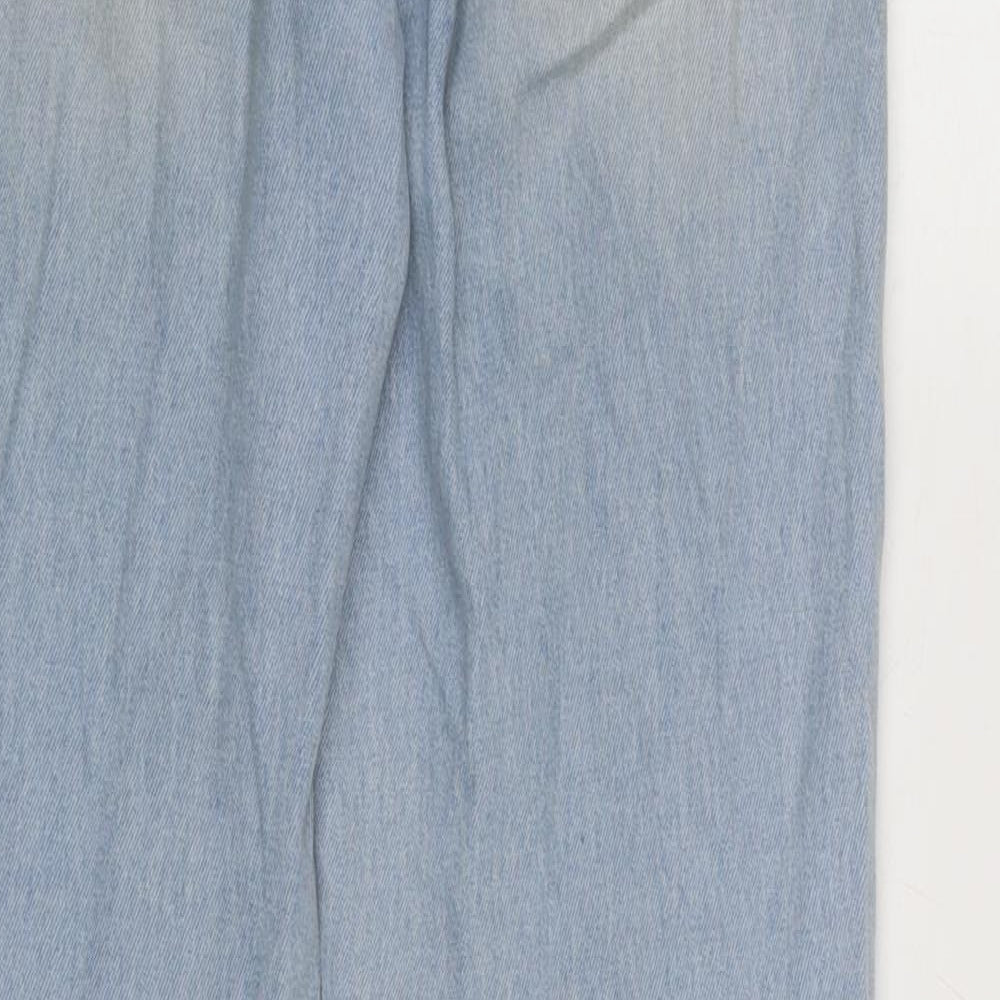 Womens UK Size 4 H&M Regular Fit Straight Blue Jeans
