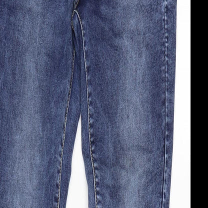 Womens UK Size 8 Toxik3 Regular Fit Skinny Blue Jeans