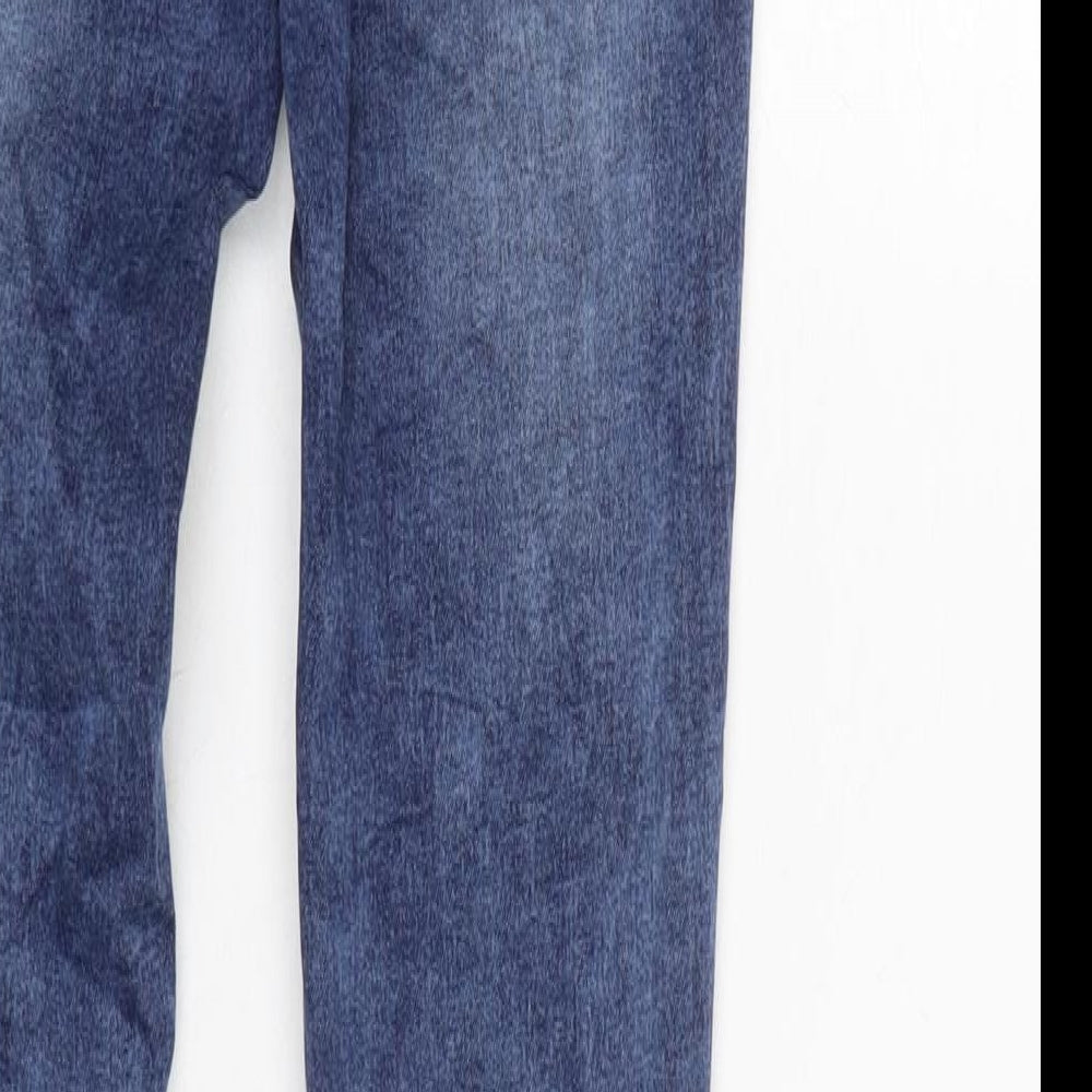 Womens UK Size 8 Toxik3 Regular Fit Skinny Blue Jeans