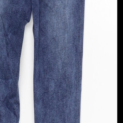Womens UK Size 8 Toxik3 Regular Fit Skinny Blue Jeans