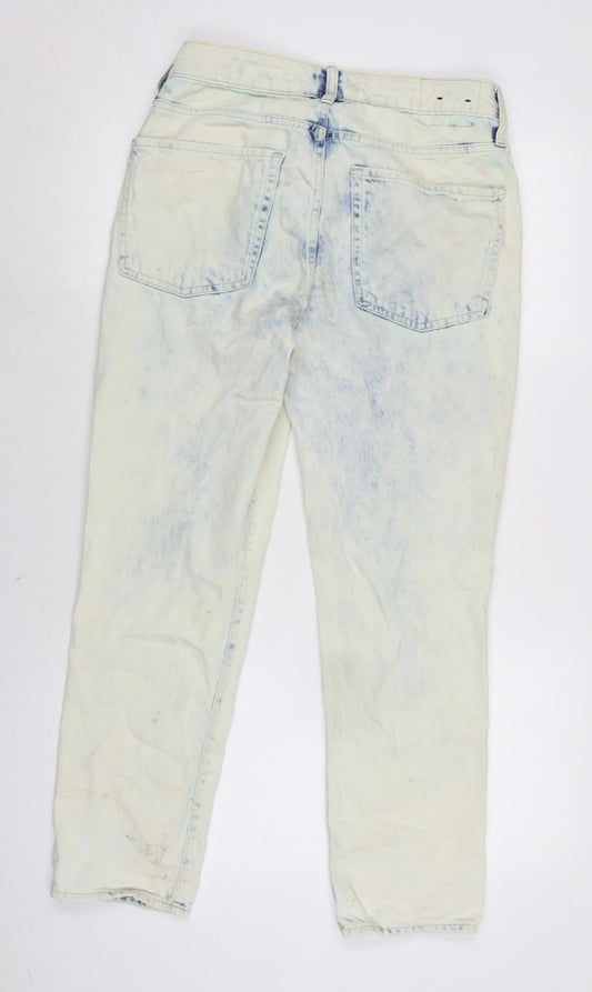 Gap Mens Blue Cotton Blend Straight Jeans Size 30 in L25 in Regular Zip