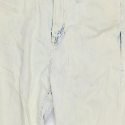 Gap Mens Blue Cotton Blend Straight Jeans Size 30 in L25 in Regular Zip