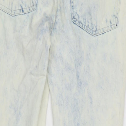 Gap Mens Blue Cotton Blend Straight Jeans Size 30 in L25 in Regular Zip