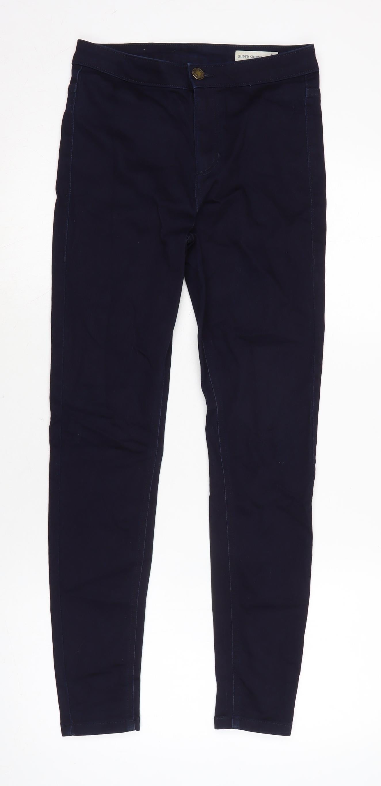 Womens UK Size 10 Marks and Spencer Regular Fit Skinny Blue Jeans