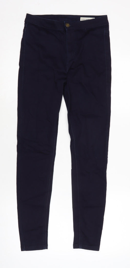 Womens UK Size 10 Marks and Spencer Regular Fit Skinny Blue Jeans