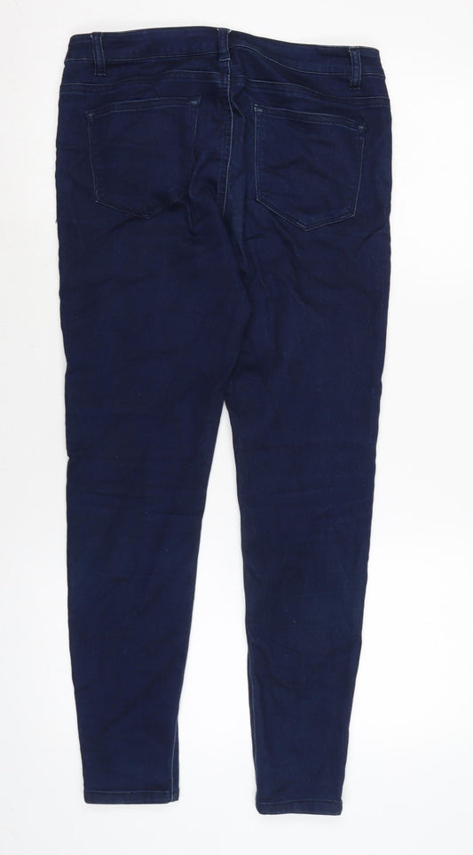 Womens UK Size 12 Denim & Co. Regular Fit Straight Blue Jeans