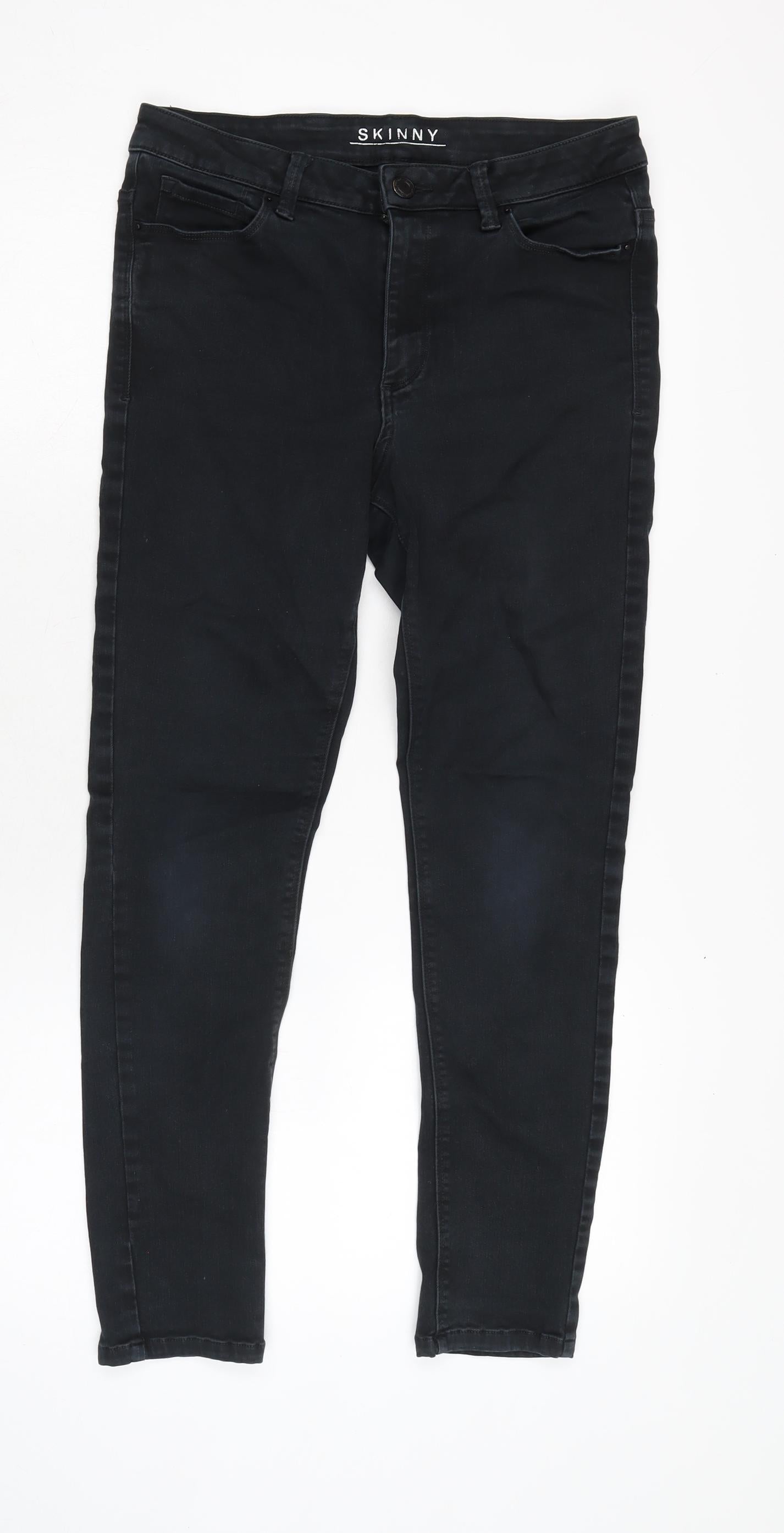Womens UK Size 12 Marks and Spencer Regular Fit Skinny Grey Jeans