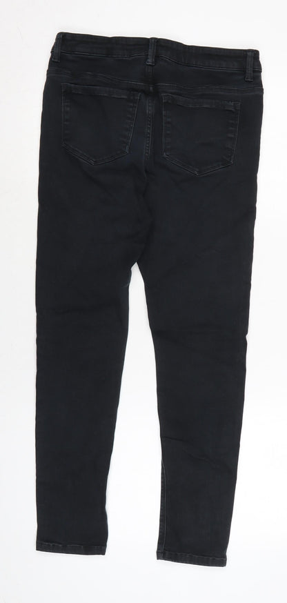 Womens UK Size 12 Marks and Spencer Regular Fit Skinny Grey Jeans