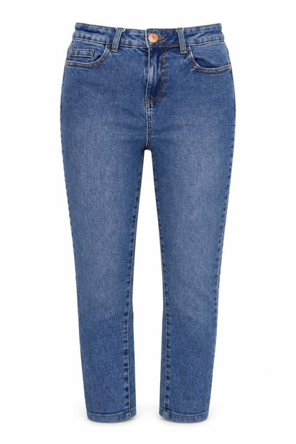 Womens UK Size 10 George Regular Fit Tapered Blue Jeans