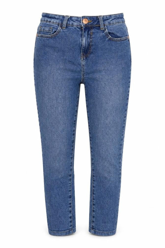 Womens UK Size 10 George Regular Fit Tapered Blue Jeans
