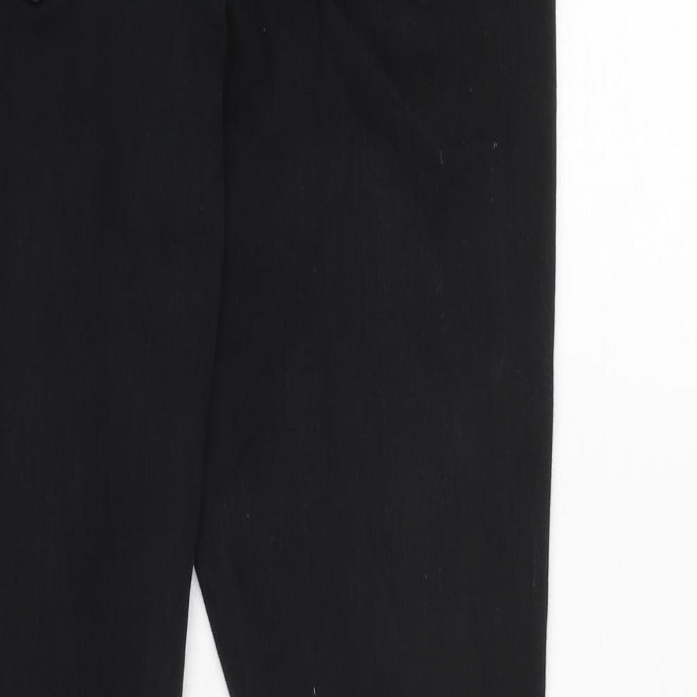 Hera London Mens Black Cotton Blend Tapered Jeans Size 28 in L28 in Regular Zip