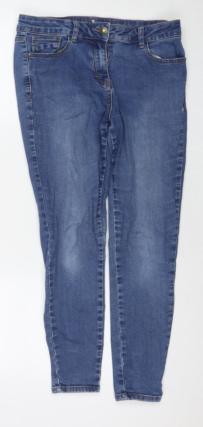 Womens UK Size 12 TU Regular Fit Skinny Blue Jeans