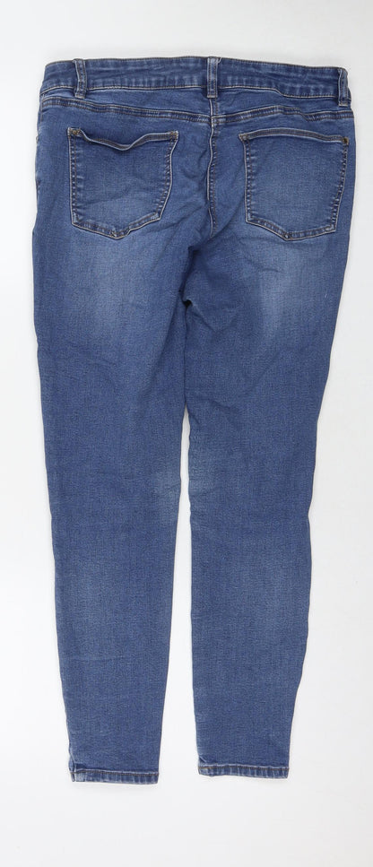 Womens UK Size 12 TU Regular Fit Skinny Blue Jeans