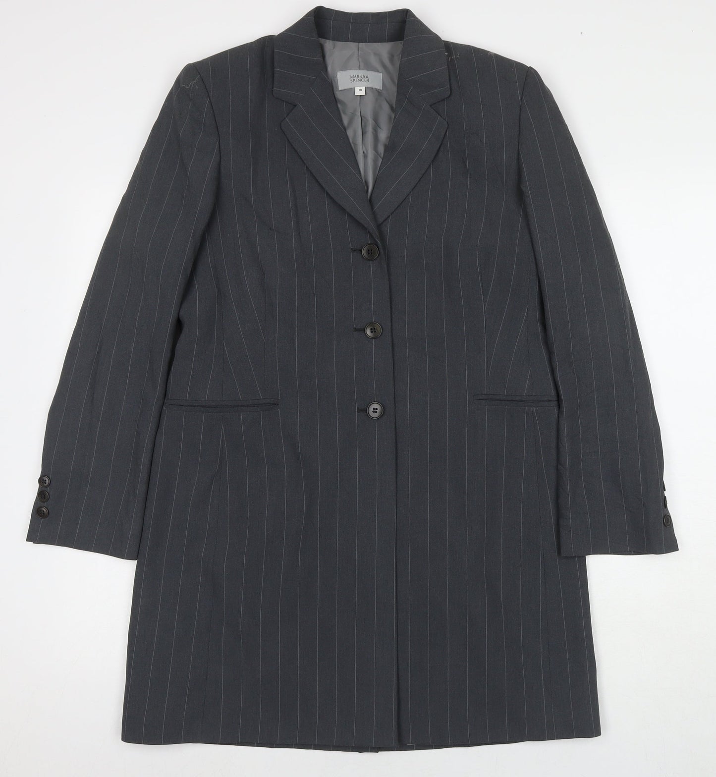 Womens UK Size 10 Marks and Spencer Grey Jacket
