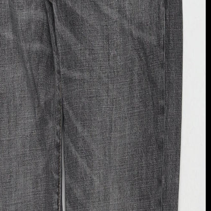 Gap Mens Grey Cotton Straight Jeans Size 28 in L32 in Regular Zip