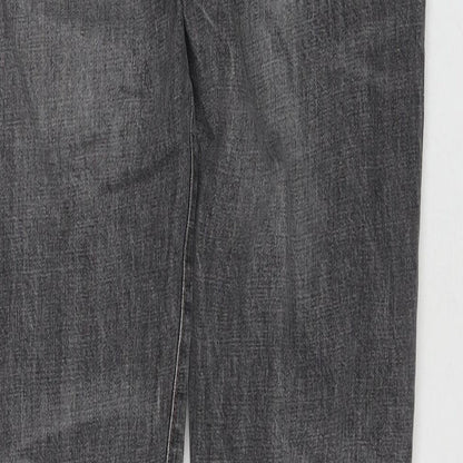 Gap Mens Grey Cotton Straight Jeans Size 28 in L32 in Regular Zip