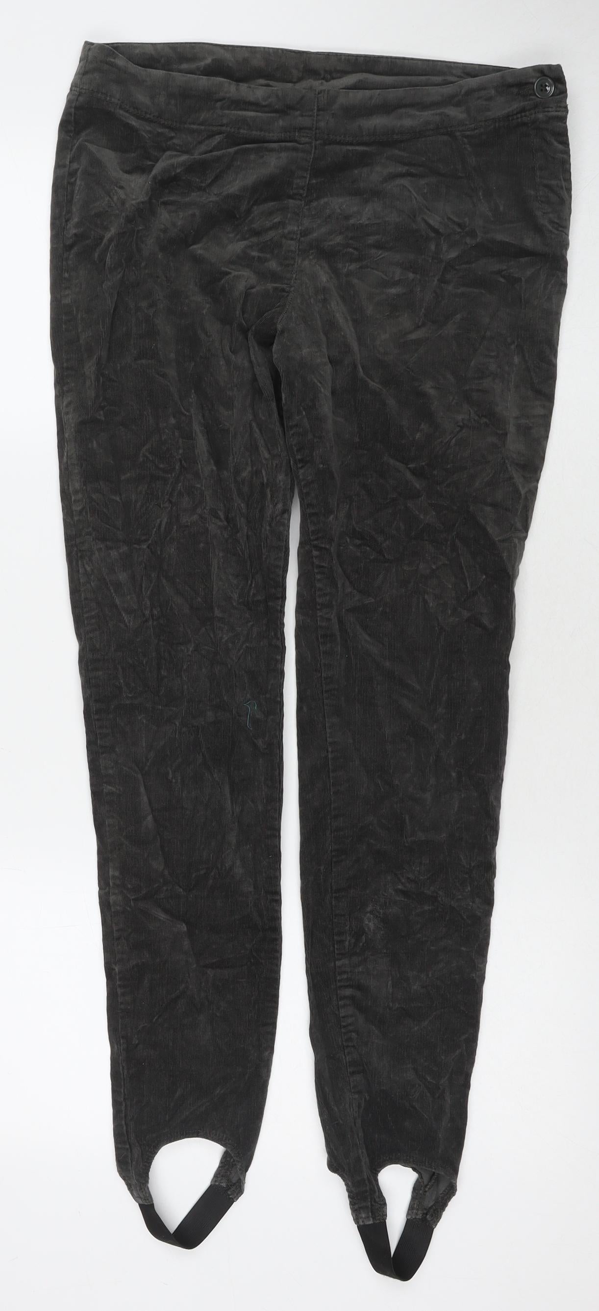 Womens UK Size 12 Marks and Spencer Regular Fit  Green Trousers