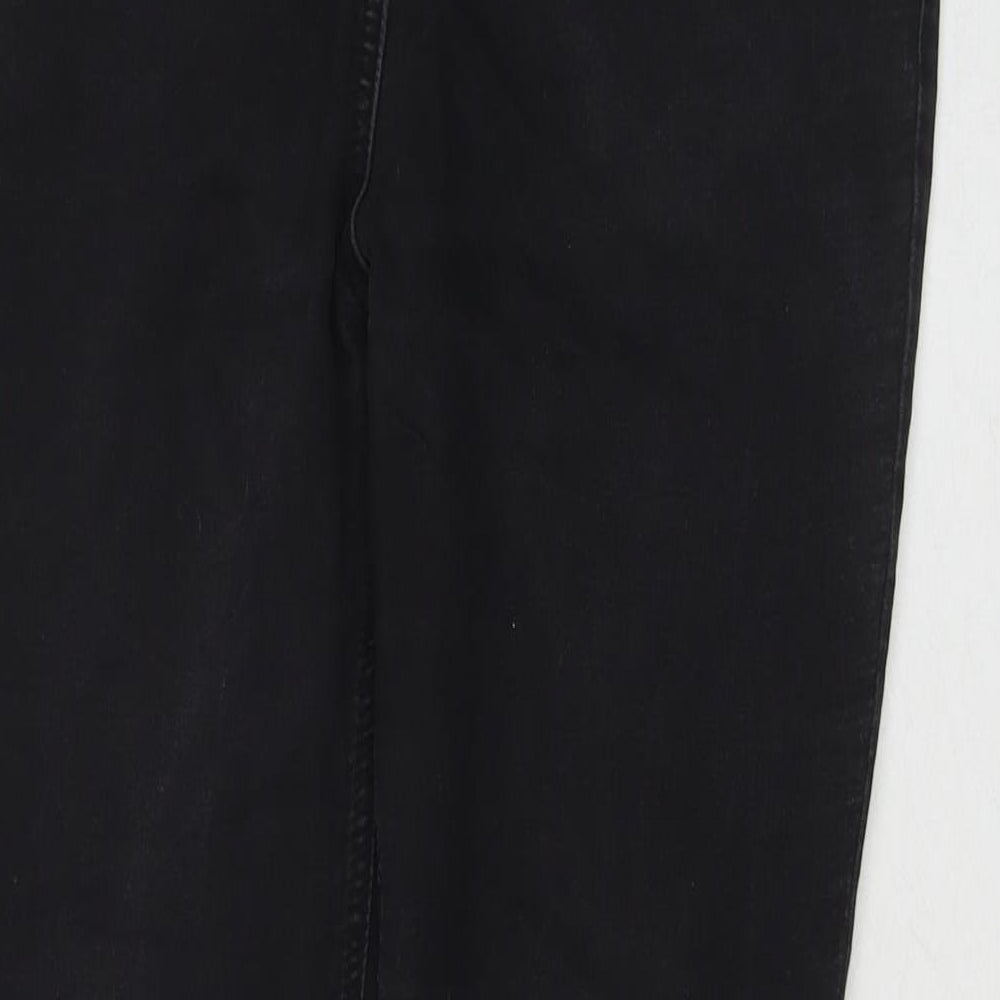 TU Womens Black Cotton Jegging Jeans Size 14 L26 in Regular