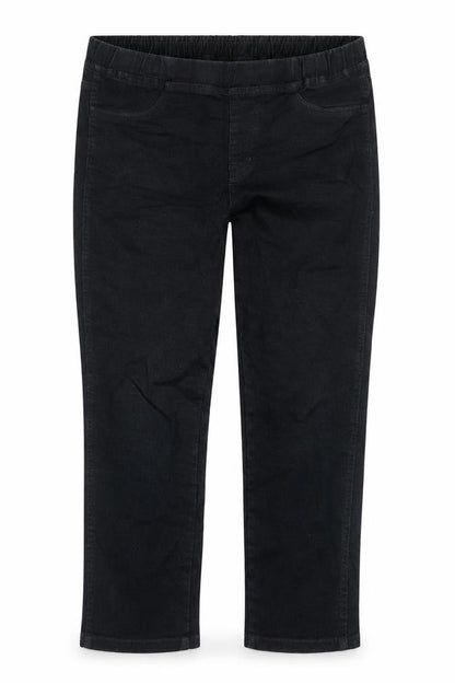 Womens UK Size M Uniqlo Regular Fit Capri Black Jeans