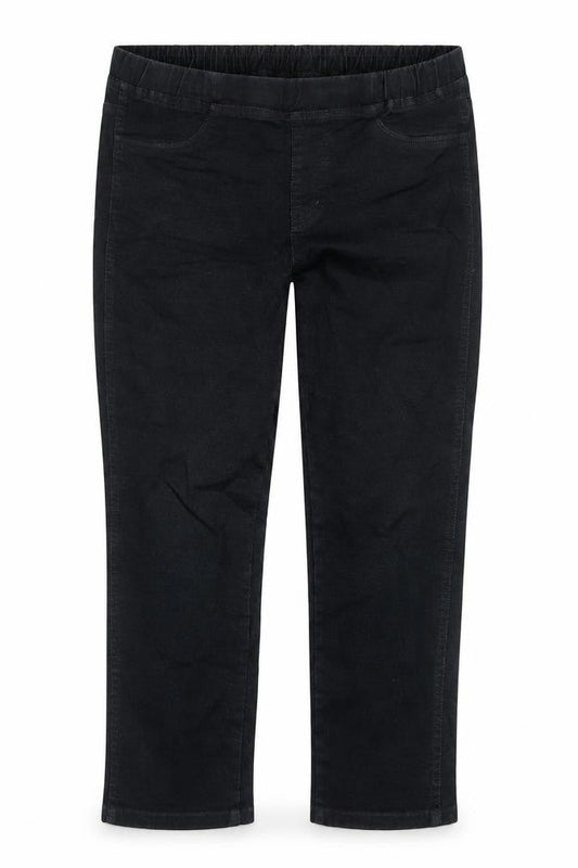 Womens UK Size M Uniqlo Regular Fit Capri Black Jeans