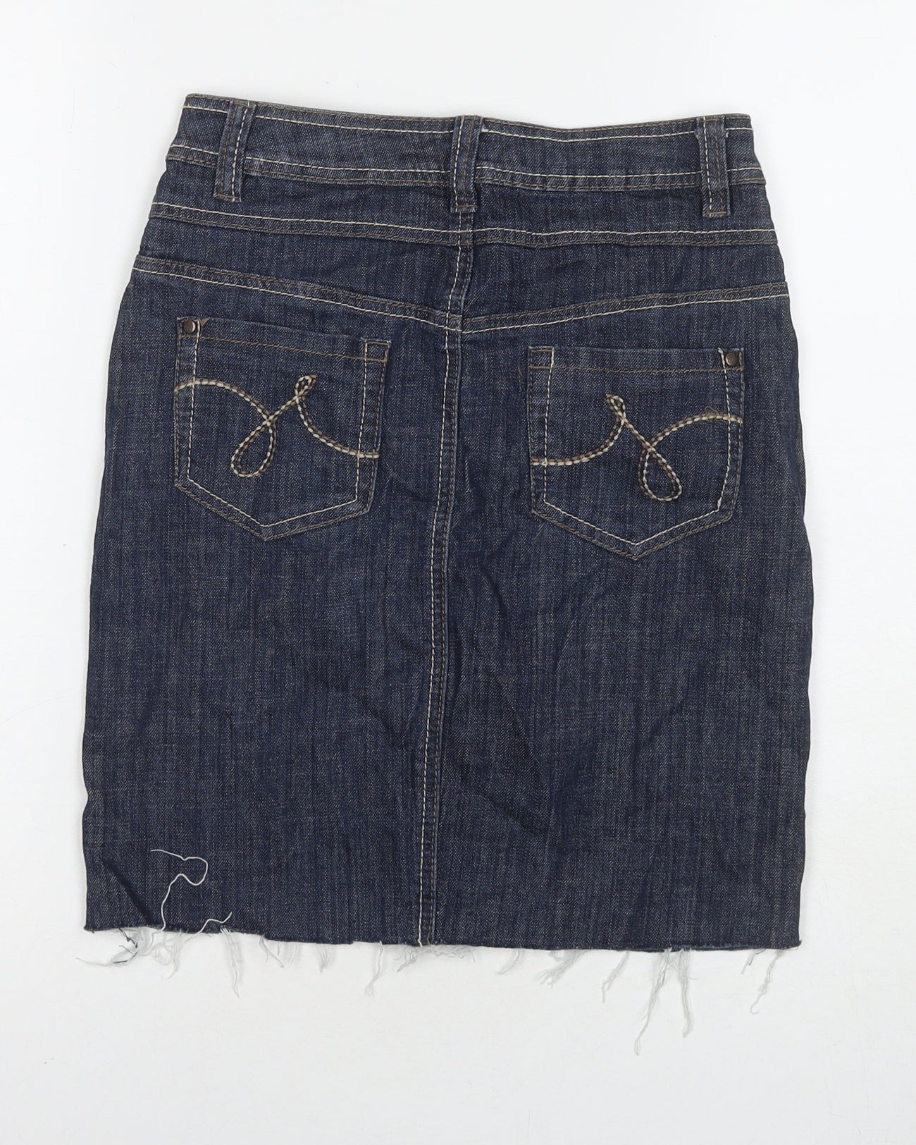 Womens UK Size 6 NEXT A-Line Denim Skirt
