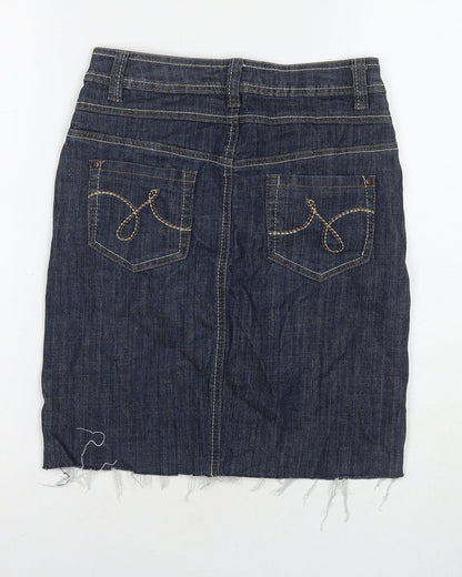 Womens UK Size 6 NEXT A-Line Denim Skirt