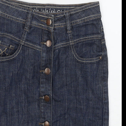 Womens UK Size 6 NEXT A-Line Denim Skirt