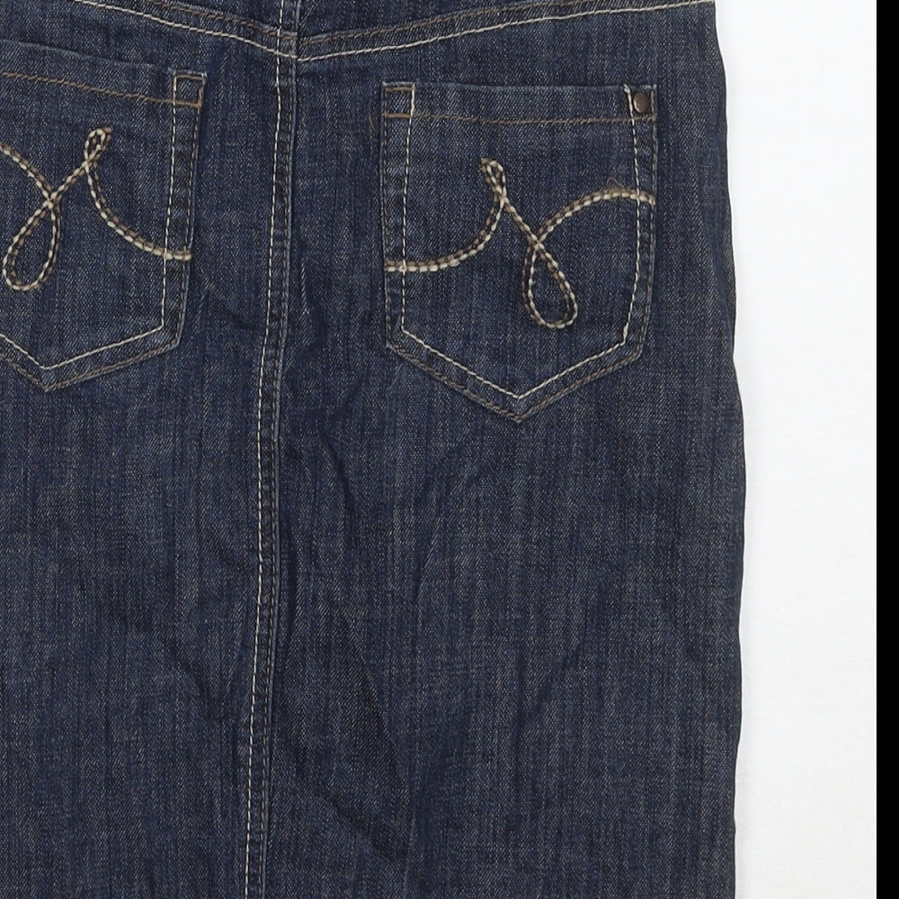 Womens UK Size 6 NEXT A-Line Denim Skirt