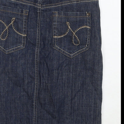 Womens UK Size 6 NEXT A-Line Denim Skirt