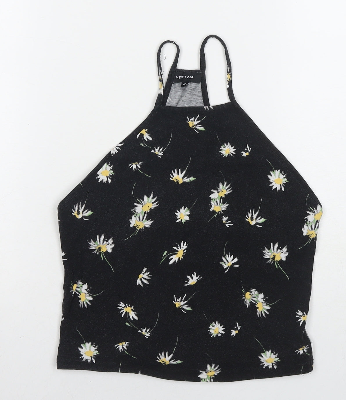 Womens UK Size 12 New Look Black Basic Tank