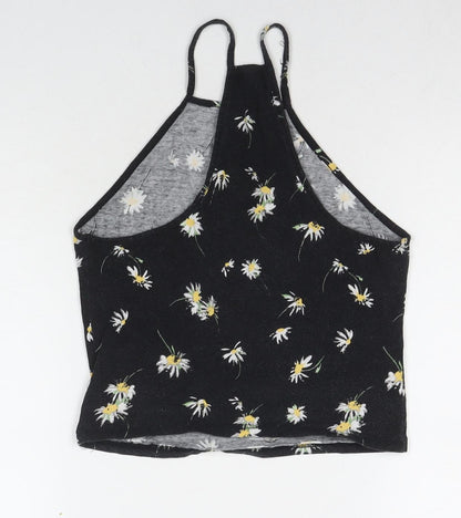 Womens UK Size 12 New Look Black Basic Tank