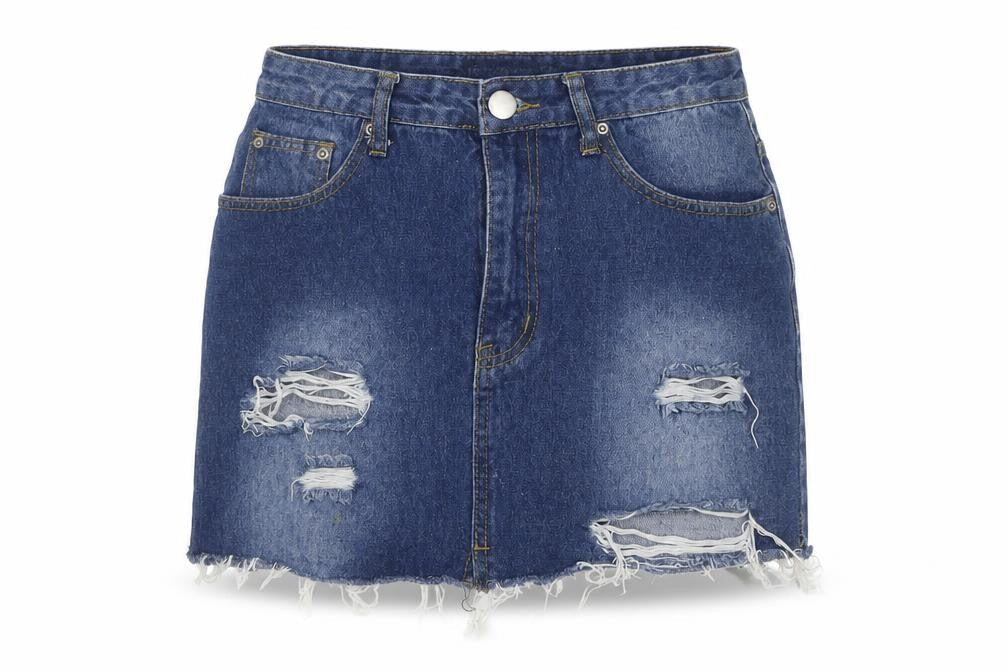 Womens UK Size 8 I SAW IT FIRST A-Line Denim Skirt