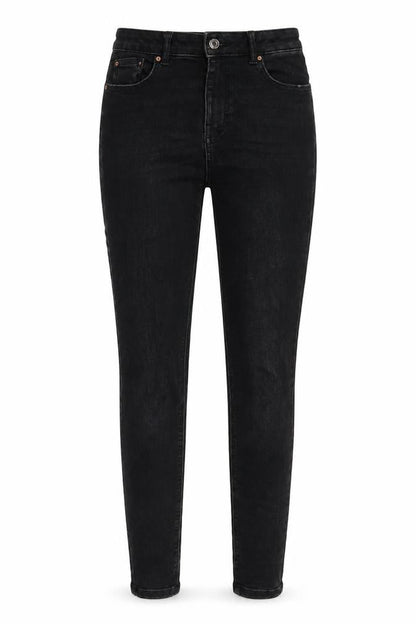 Womens UK Size 10 Denim & Co. Regular Fit Skinny Black Jeans