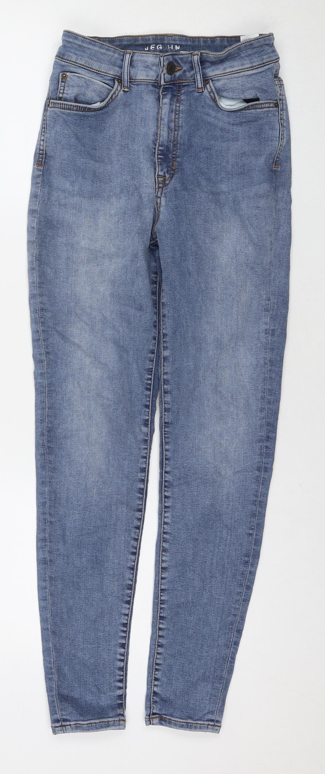 Womens UK Size 8 Marks and Spencer Regular Fit Jegging Blue Jeans