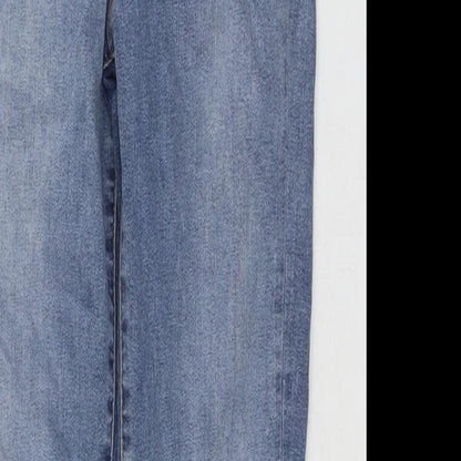 Womens UK Size 8 Marks and Spencer Regular Fit Jegging Blue Jeans