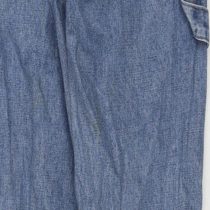 FOREVER 21 Mens Blue Cotton Straight Jeans Size 33 in L32 in Regular Zip