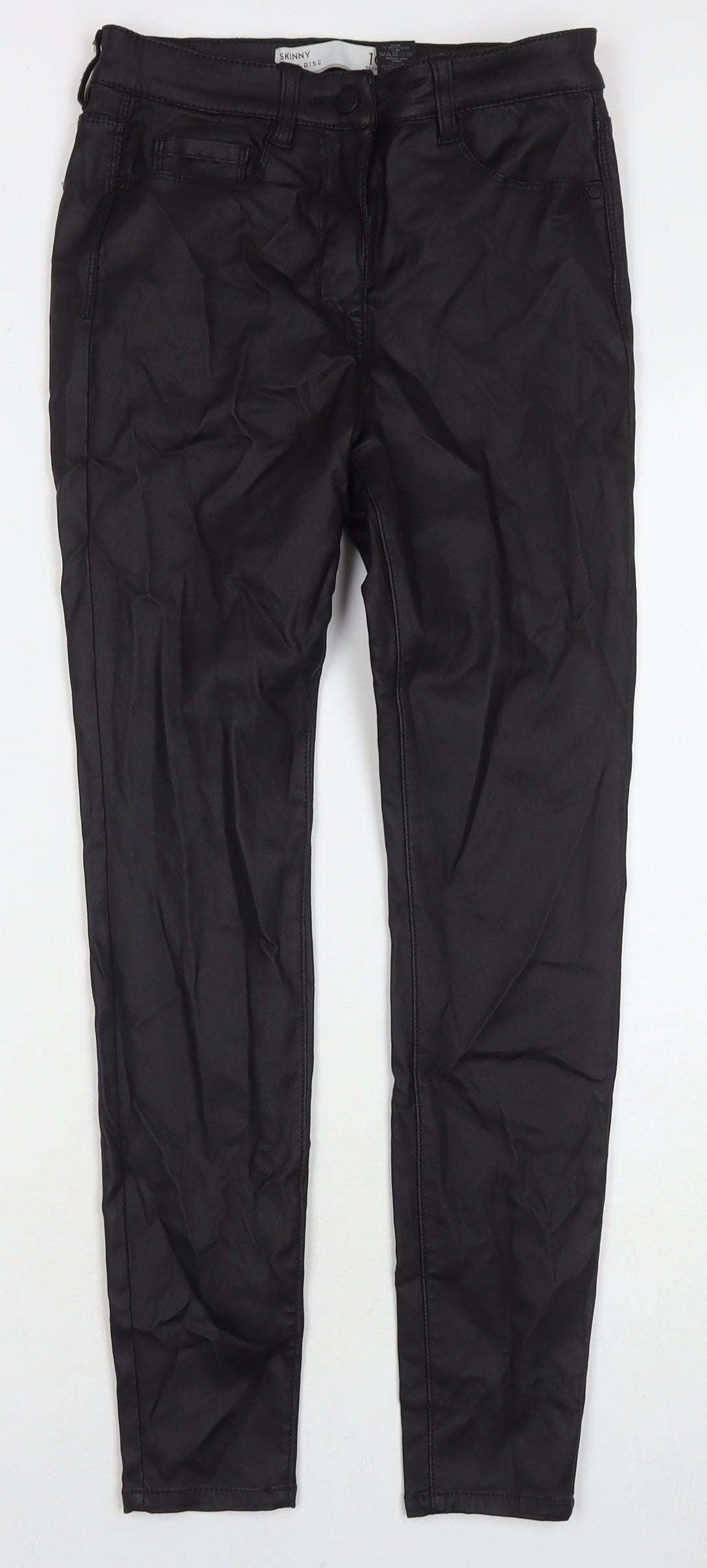 Womens UK Size 10 Marks and Spencer Regular Fit  Black Trousers