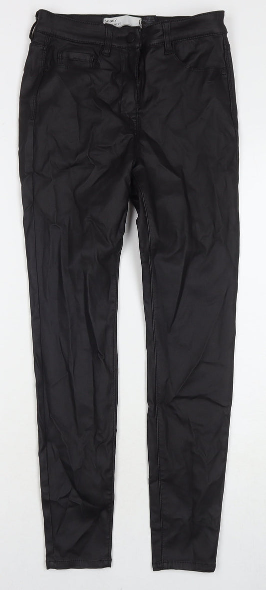 Womens UK Size 10 Marks and Spencer Regular Fit  Black Trousers