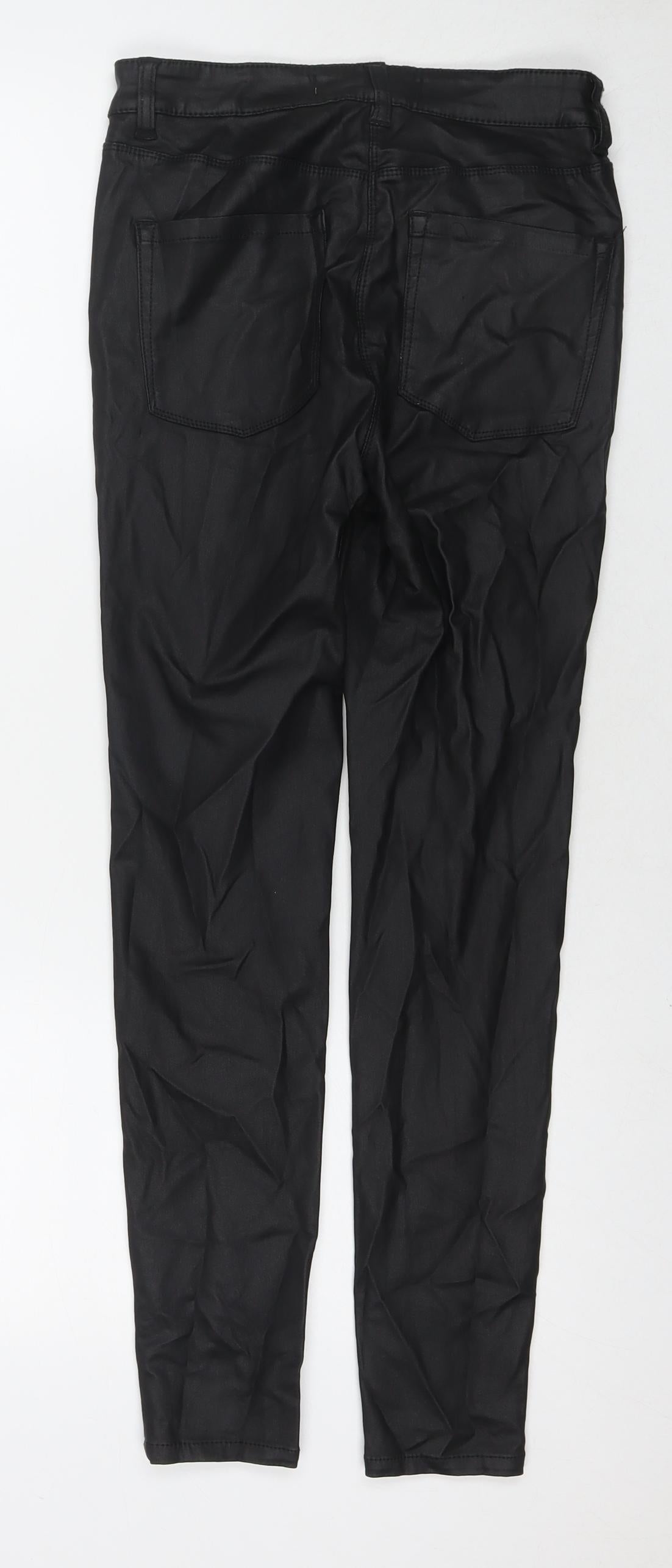 Womens UK Size 10 Marks and Spencer Regular Fit  Black Trousers