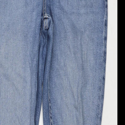 Topshop Womens Blue Cotton Skinny Jeans Size 26 L32 in Regular Zip