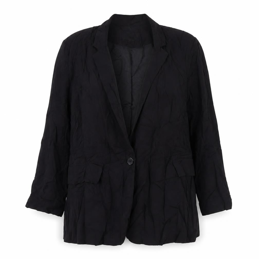 New Look Womens Black Jacket Blazer Size 10 Button