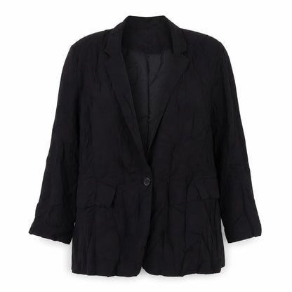 New Look Womens Black Jacket Blazer Size 10 Button