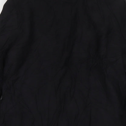 New Look Womens Black Jacket Blazer Size 10 Button