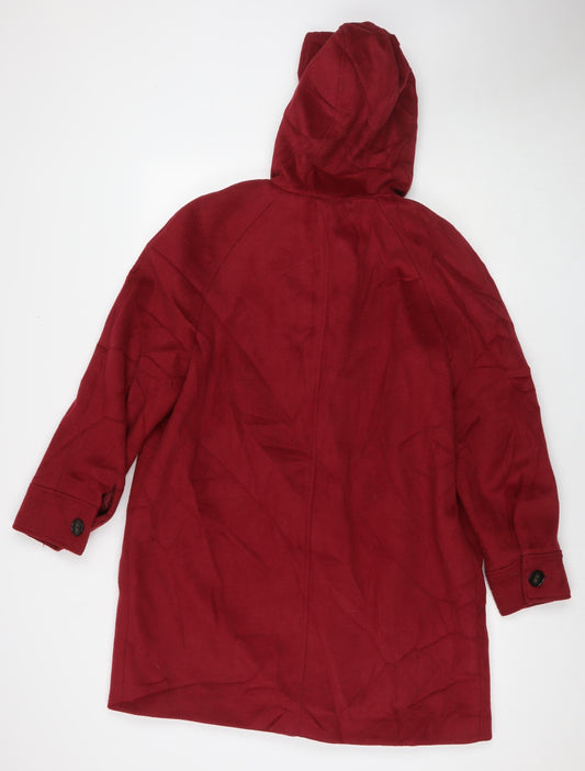 Womens UK Size 18 Marks and Spencer Red Overcoat