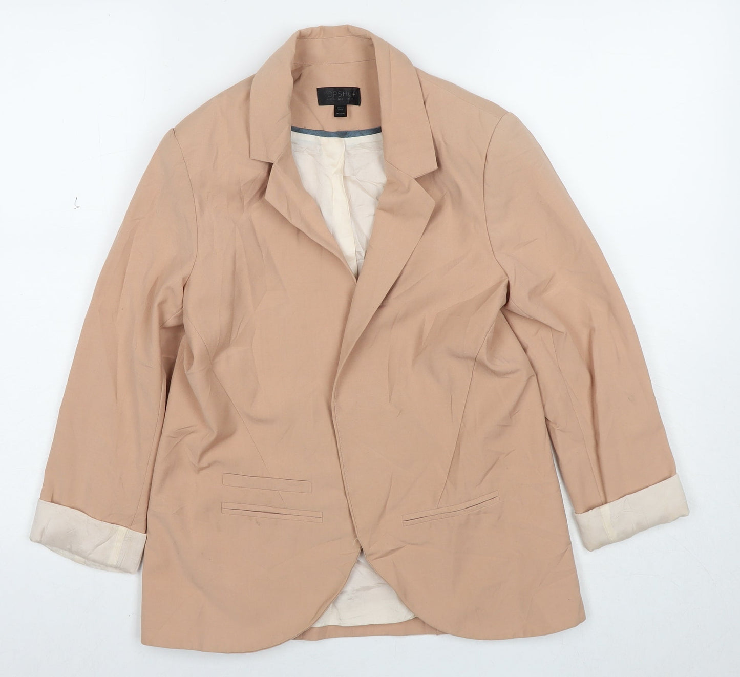 Womens UK Size 8 Topshop Beige Jacket