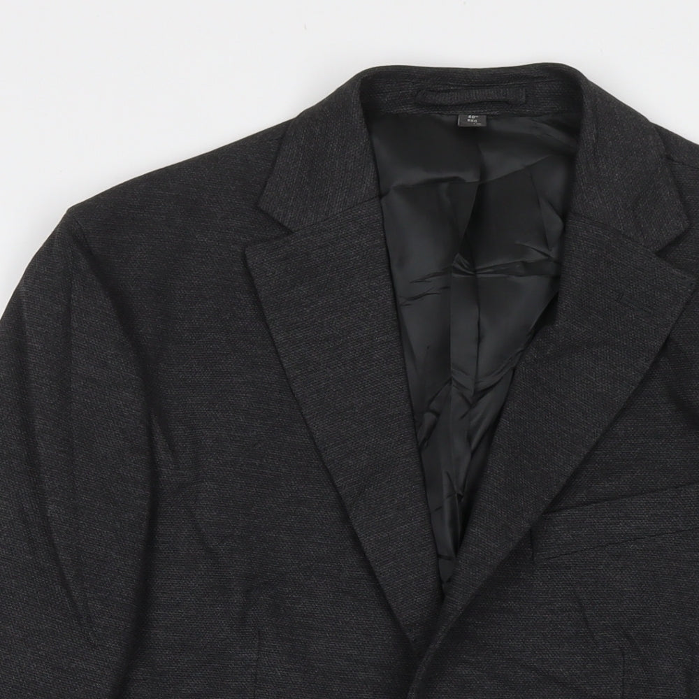 Mens UK Size 40 Marks and Spencer Regular Grey Suit Jacket