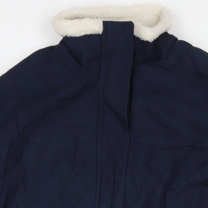 Womens UK Size 16 Per Una Blue Parka Coat