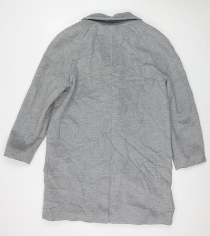 Womens UK Size 14 Marks and Spencer Grey Overcoat